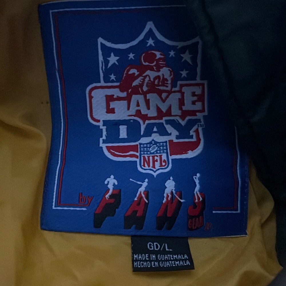 Greenbay packers nfl game day coat